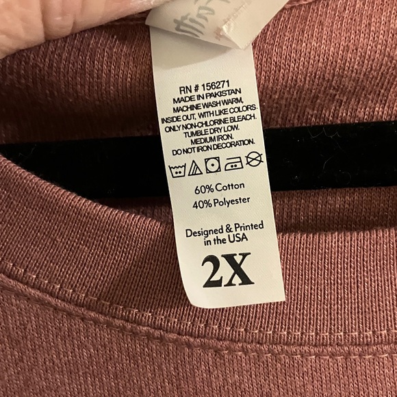 Women's Pink Heart Sweatshirt - Picture 3 of 5